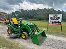 JOHN DEERE 1025 R TRACTOR LOADER - BELLY MOWER - 4X4 - LOW HOURS!