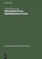 J. GuéRon (U. A.) | Grammatical Representation | Buch | Englisch (1984) | Vi