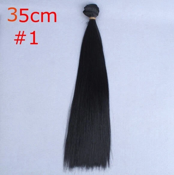 35*100cm Doll Accessories Long Straight Hair Wig Multi-color For 1/3 1/4 Dolls - Image 3 of 4