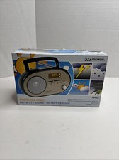 New Emerson RP1103 Portable AM/FM/TV Weather Band Clock Radio AC/Battery