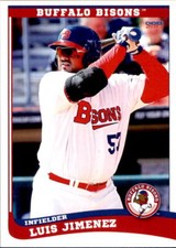 2013 Buffalo Bisons Choice #10 Luis Jimenez Lara Venezuela VZ Baseball Card