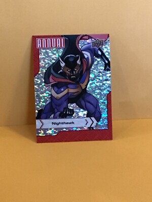 2022-23 Upper Deck Marvel Annual Nighthawk Silver Sparkle #68 Nice