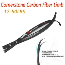 1 Set NIKA ARCHERY C1 Limbs 68"@25H Carbon Fiber Recurve Bow Limb 12-50lbs.