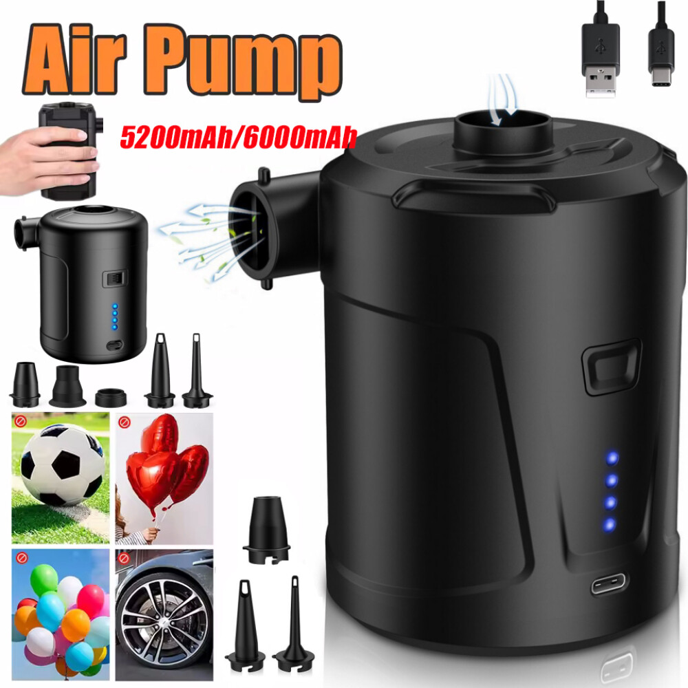 Elektrische Luftpumpe 5200mAh - Kabellos Aufblasgerät Für Pool & Luftmatratze