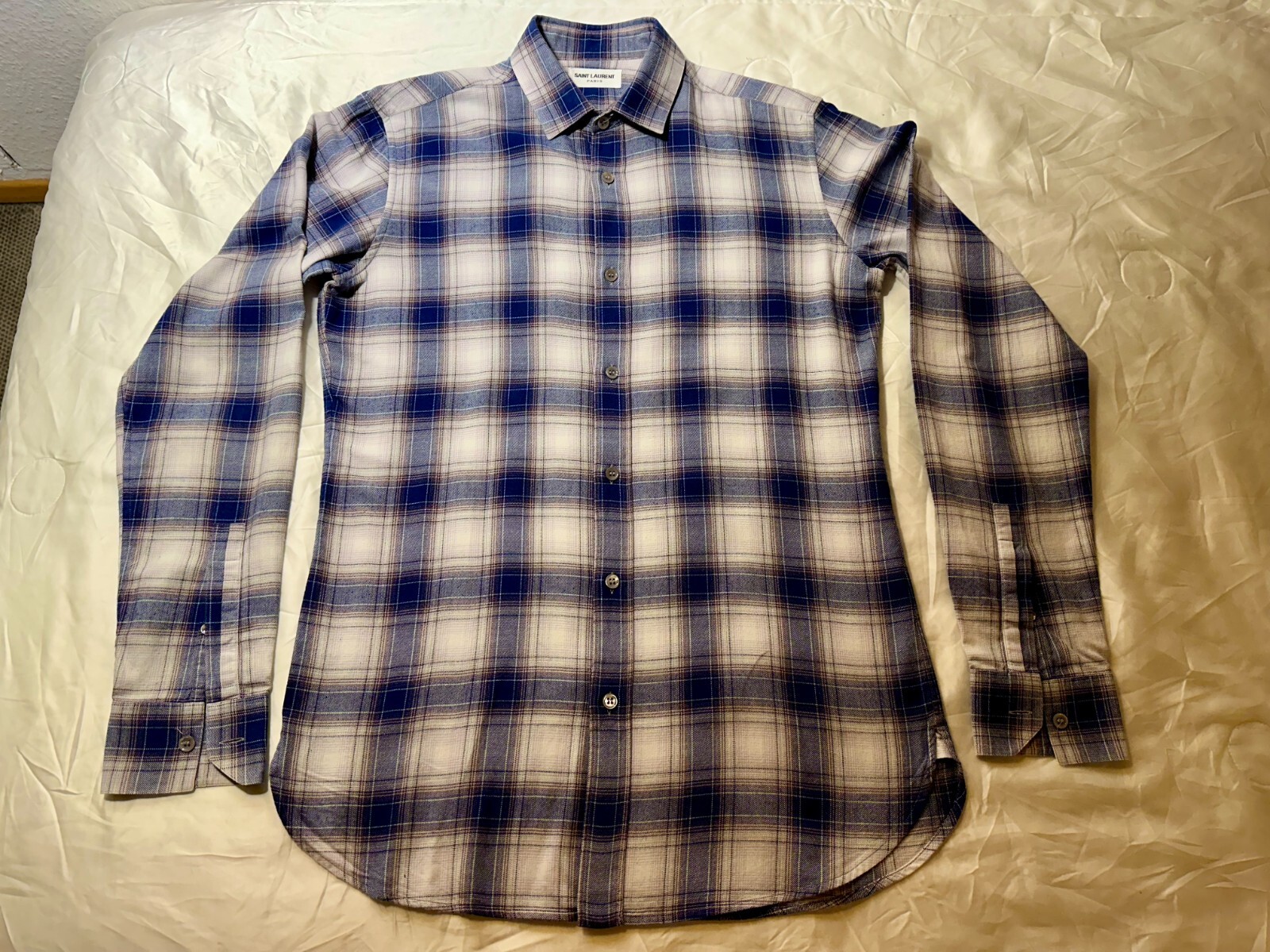 SAINT LAURENT CAMICIA COWBOY 15AW CON BOTTONI HEDI SLIMANE