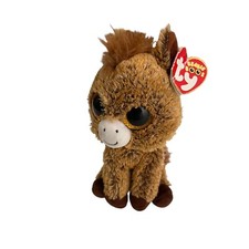 TY Beanie Boos Harriet the Horse Bean Bag Plush With Tags 2017 Brown