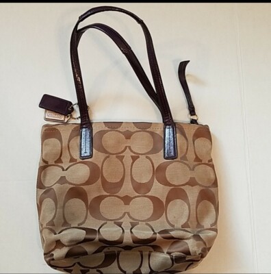 Coach Signature Stripe Demi Bag | eBay