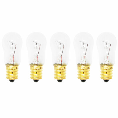 5-Pack Light Bulb for GE GSH25JSTASS, GSS25JFMDWW, HSS25GFPHWW, GSL25JFPEBS