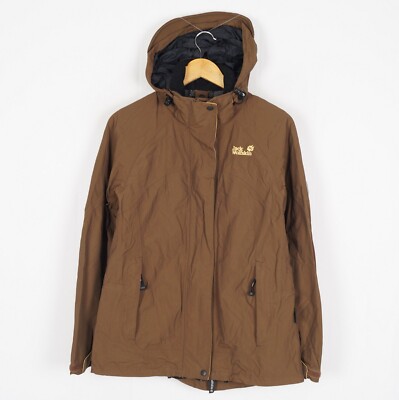 JACK WOLFSKIN Texapore Nanotex Women's Jacket Size S Brown Full