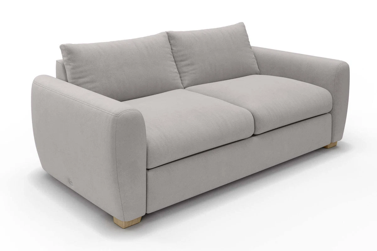 Snug The Cloud Sundae Warm Grey Velvet 3 Seater Sofa RRP 1519 eBay
