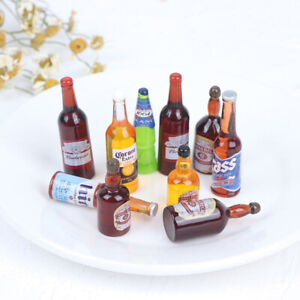 Details about   10Pcs 1:12 Dollhouse Miniature Drinks Wine Model Doll Kitchen Food Accessories