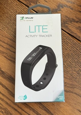 B67 3Plus Elite Series LITE Activity Tracker 3PL-LITE-BK, Black, Water Resistant