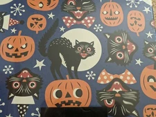 Halloween Black Cats & JOL's  Jumble  Puzzle 500 Pieces 20x20 Pink Sky  NIB