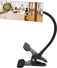 Clip-on Security Mirror Convex Cubicle Rear View Desk Monitor Personal Safety 6.