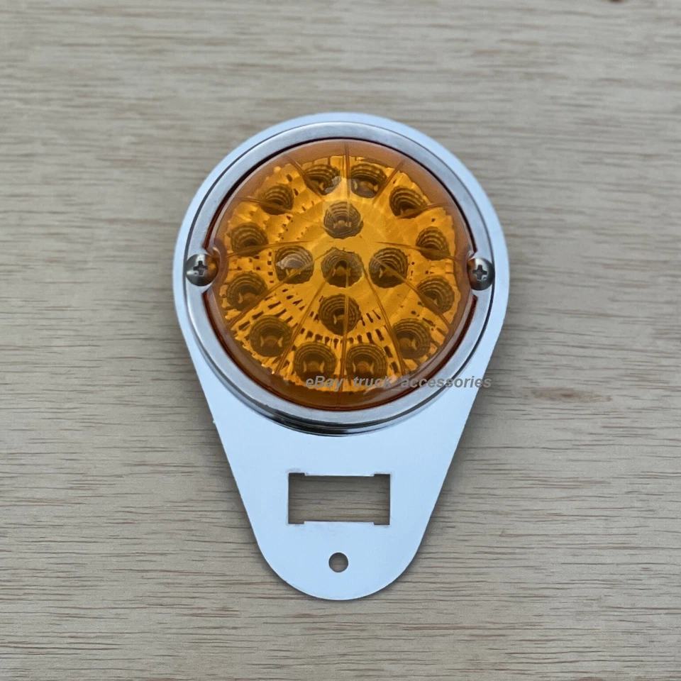 JML Teardrop Watermelon Light Plate ONLY -Kenworth T600/T660/T800/W900 - OE HOLE - Image 4 of 4