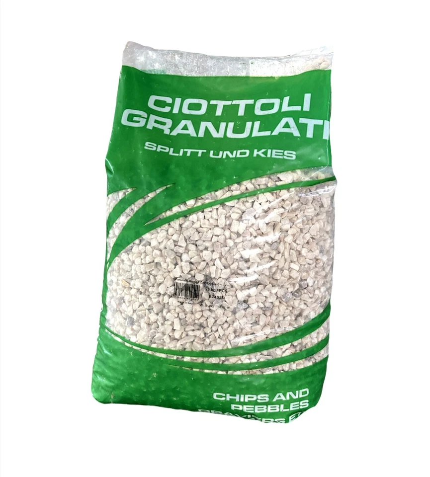 Graniglia Granulato per Giardino e Vasi Bianco Carrara Granulometria 8-12mm 25kg - Immagine 4 di 4