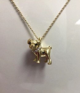 kate spade pug necklace