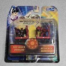 Duel Masters Action Figure Bolshack Dragon Fatal Horvath Set 1" Hasbro 2003 MIB