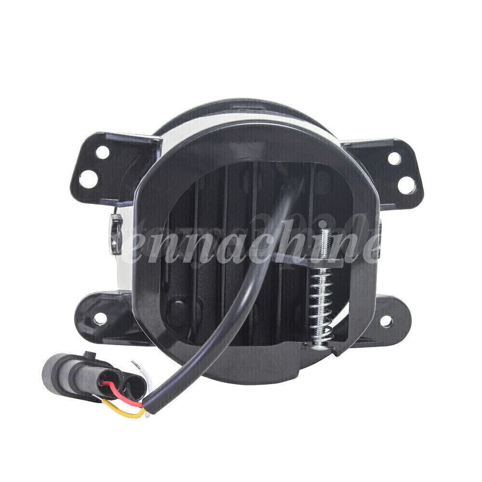 Pair 4" Inch Bumper LED Halo Fog Lights For Jeep Grand Cherokee 2011 2012 2013 - Imagem 3 de 4