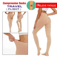 Compression Pantyhose Support Therapy & Shaping/Control Top Pantyhose 20-30 mmHg