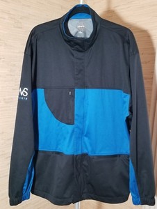 Ashworth Weather Systems Blue & Black Mens Jacket Zip Front Golf Windbreaker XL | eBay