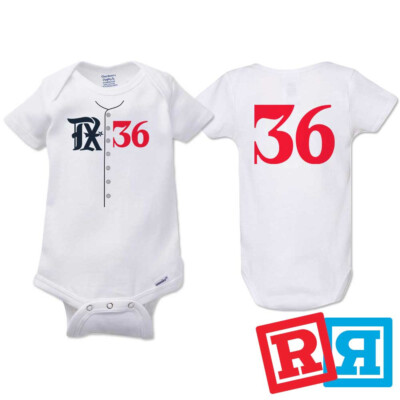 Wyatt Langford Rangers City Connect Baseball Gerber Baby Onesie  Cotton Bodysuit