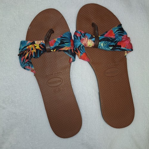 Havaianas You Saint Tropez Flip Flop Sandal Multicolor Women's Size 9/10W - Picture 3 of 11