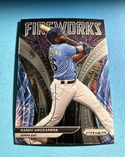 2022 Prizm Baseball Fireworks #F-10 Randy Arozarena - Tampa Bay Rays