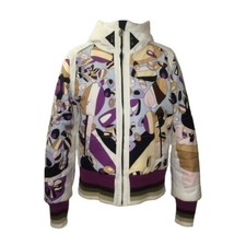 Emilio Pucci For Rossignol Pucci Print Winter Ski Jacket With Hood