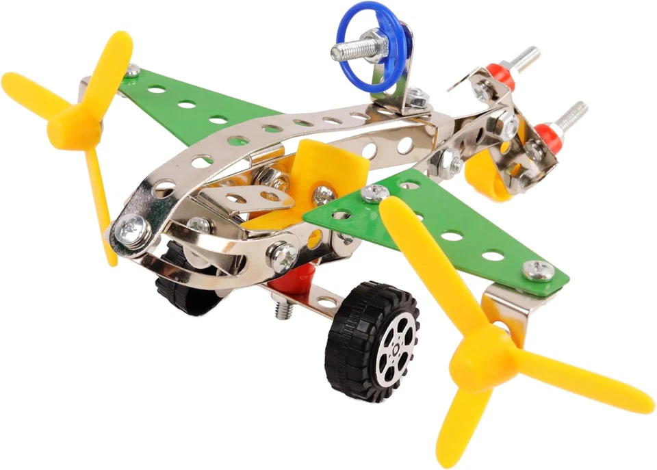 - Avion À Monter - Construction - 038572 - Multicolore - Métal - 80 Pièces - Jou - Photo 3/4