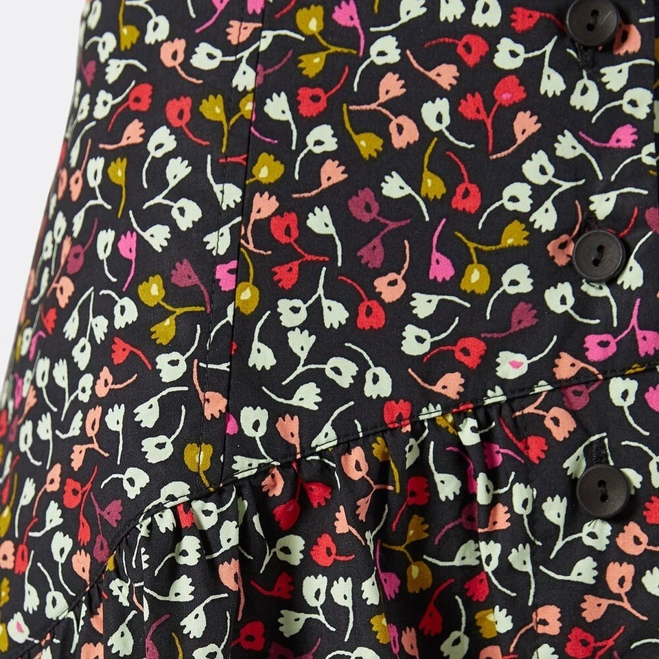 ¡NUEVO CON ETIQUETAS! FALDA MIDI ALGODÓN JOIE BRIXERLEY TALLA 8 Foto 4 de 4