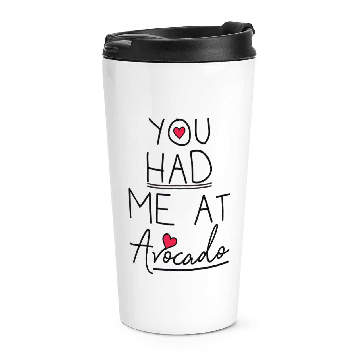 You Had Me At Avocado Travel Mug Cup Funny Love Valentines Day Thermal Tumbler