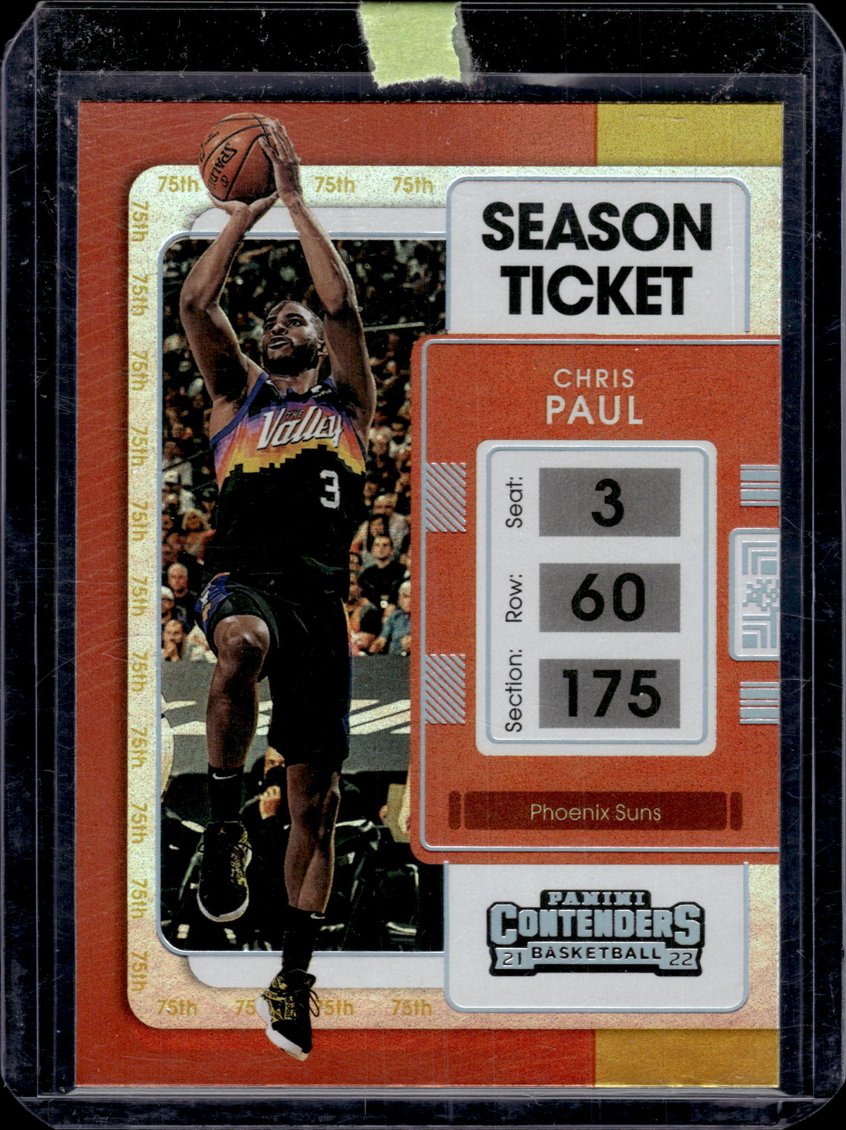 2021-22 Panini Contenders #97 Chris Paul NBA 75th Anniversary Ticket