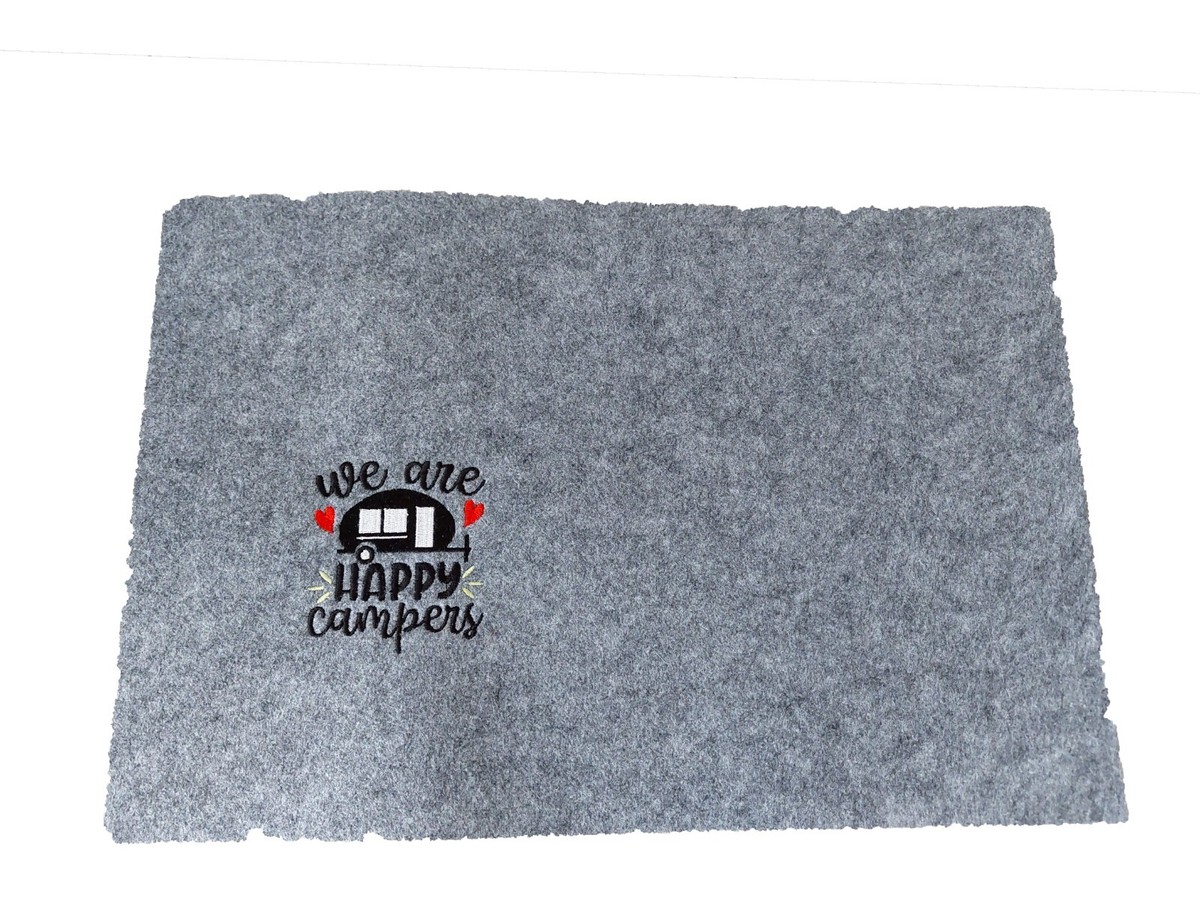 Platzset Tischset Camping Wohnmobil Wohnwagen personalisiert FILZ