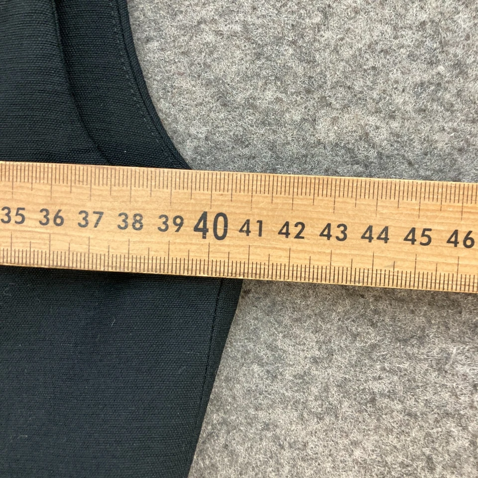 Blusa camafeo para mujer talla L grande negra cuello en V sin mangas cremallera fiesta 50308 Foto 3 de 4