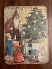 Christmas Decor Holiday VINTAGE STYLE Die Cut Cardboard 4 X 6  