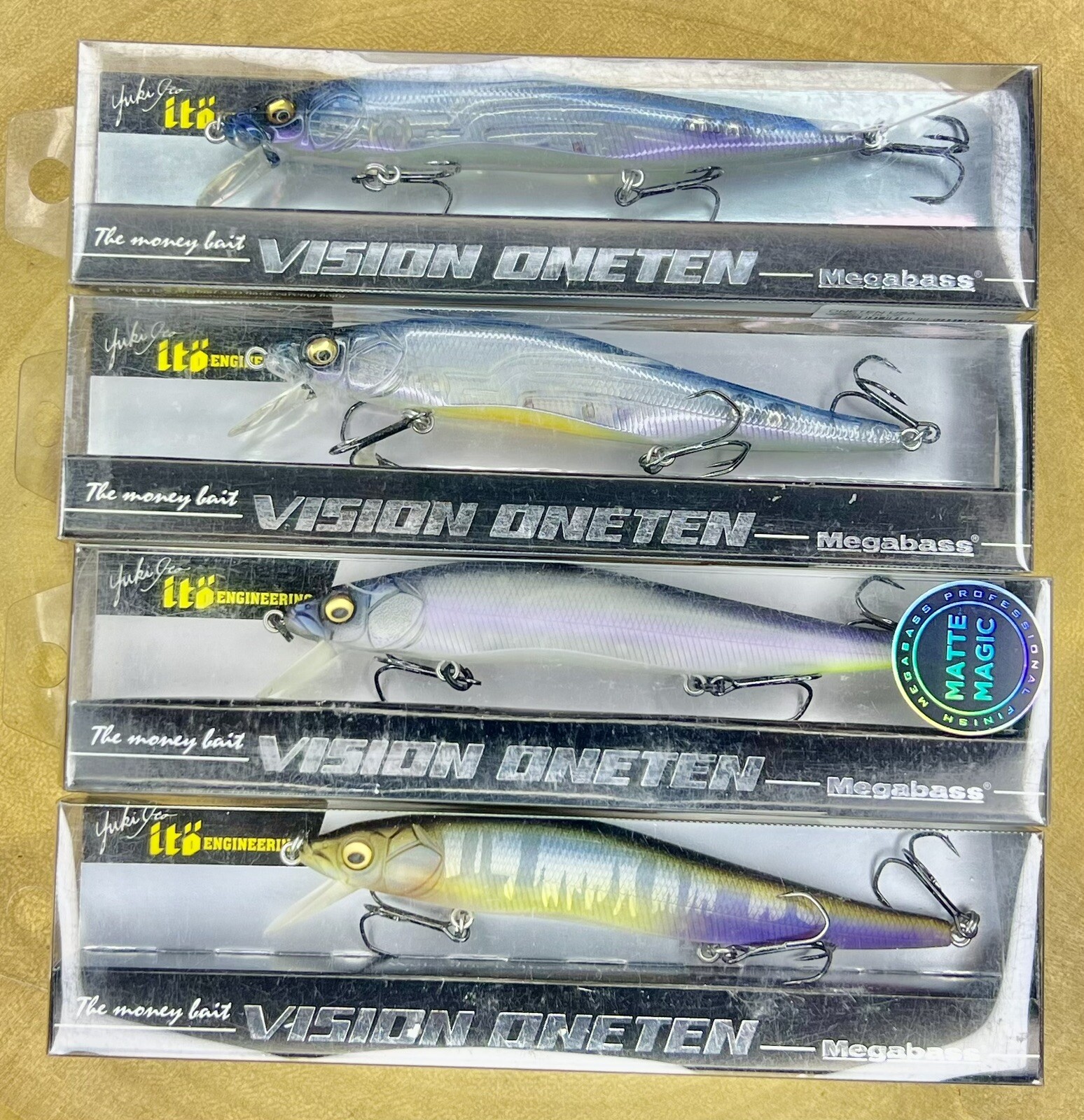Megabass (Lot Of 4) Ito Vision OneTen & (Matte Series) Suspending Jerkbaits, NWT - Image 7