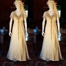 Titanic Rose Cosplay Costum Epoque Edwardian Tea Dress Rose Dewitt Bukater