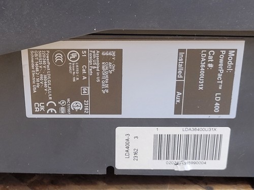 Square D LDA36400U31X I-Line Circuit Breaker 400A 600V 3P - Picture 9 of 14