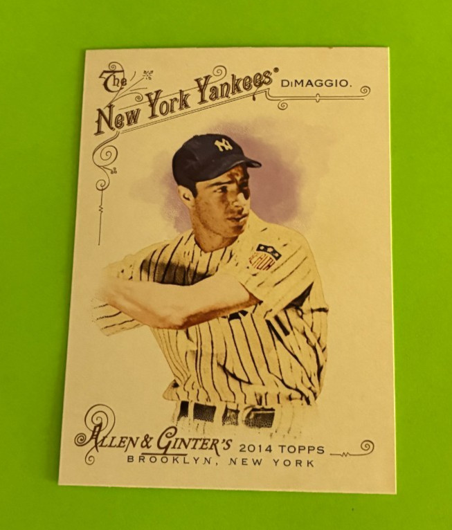 Joe DiMaggio #25 Baseball Cards 2014 Topps Allen & Ginter trading card — raw and PSA graded price guide