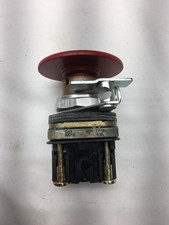 Allen Bradley 800T-D6LQD2 Jumbo Mushroom Head Push Button 1 NC Red Lock out tab