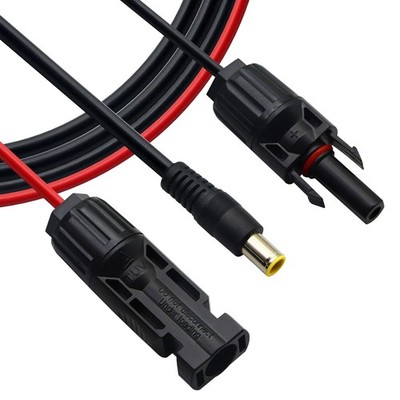Solar Plug to DC 8 mm, Solar Cells Male and Female to DC 8 mm Adapter Cable,