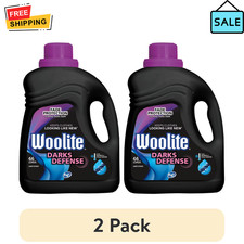 2 Pack Woolite Liquid Detergent 100oz Darks Defense 66 Loads Protects 0.16 per gallon