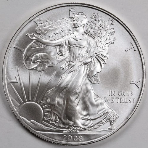 2008 American Silver Eagle (BU) in a Capsule - PRISTINE - ORIGINAL OWNER!