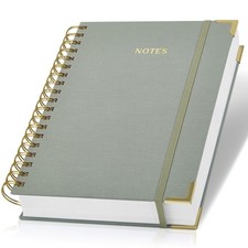 Aesthetic Thick Spiral Notebook Journal For Women in B5 Format B5, Sage Green