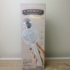 MVMT Karaoke Wireless Microphone  Speaker Bluetooth LED Light Portable Party