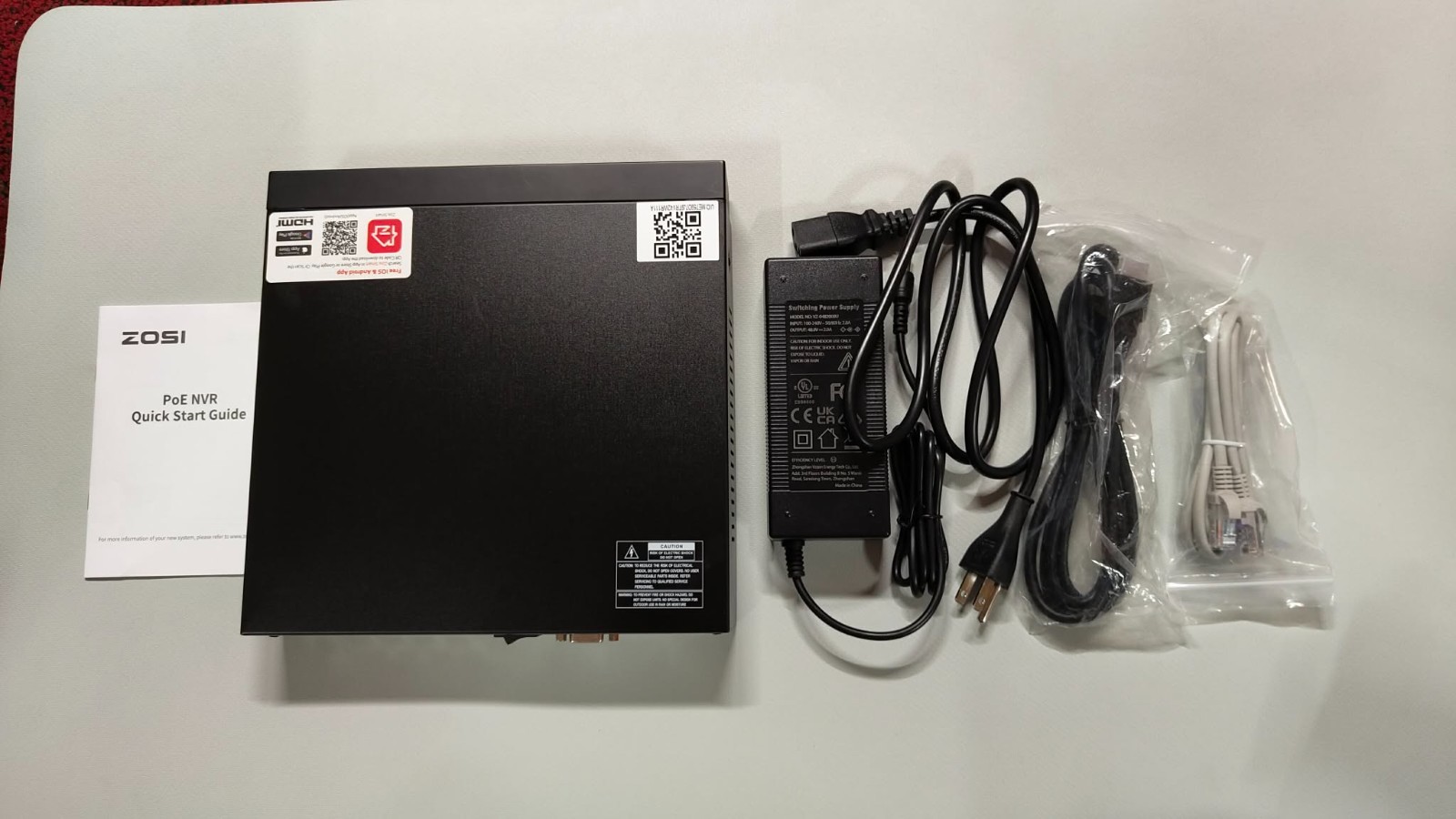 ZOSI 4K 8CH PoE NVR Recorder 2TB Record Playback Remote View IP