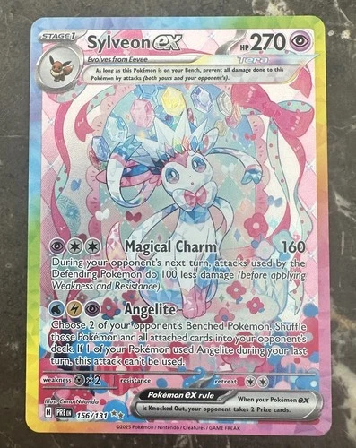 Sylveon ex 156/131 Sv: Prismatic Evolutions Holo NM