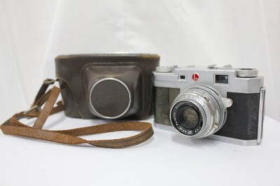 Petri 35mm Camera with Case, F2.8, 4.5cm Lens, Used, Some flaws