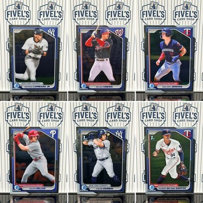 2024 Bowman Chrome Prospects 1sts - You Pick Singles - Complete Your Set